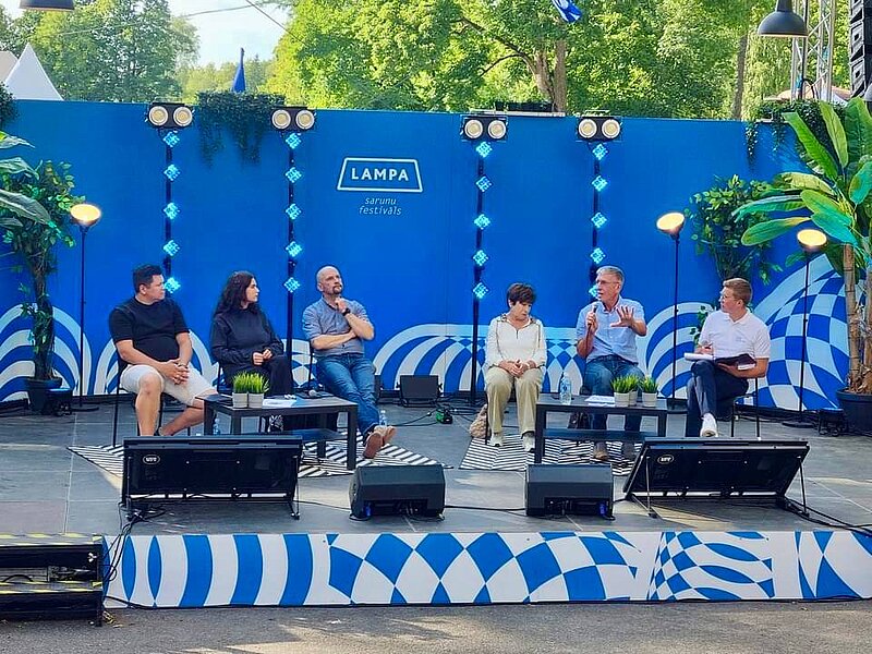 On July 6 at the Conversation festival LAMPA Prof. Inna Šteinbuka participated at the Discussion "The threat of artificial intelligence to secure information will not be stopped even by reliable media. Do you (dis)agree?"